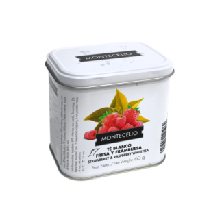 Nº17 lata té blanco con fresa y frambuesa 60g
