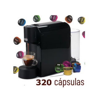 Cafetera S36 (negra o blanca) y 320 cápsulas Montecelio.